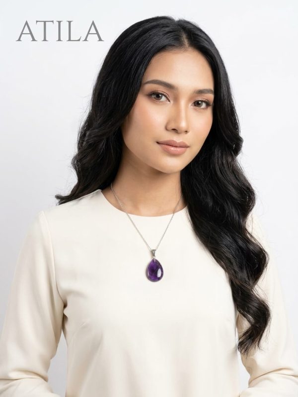 LOKET AMETHYST ASLI - NATURAL AMETHYST PENDANT