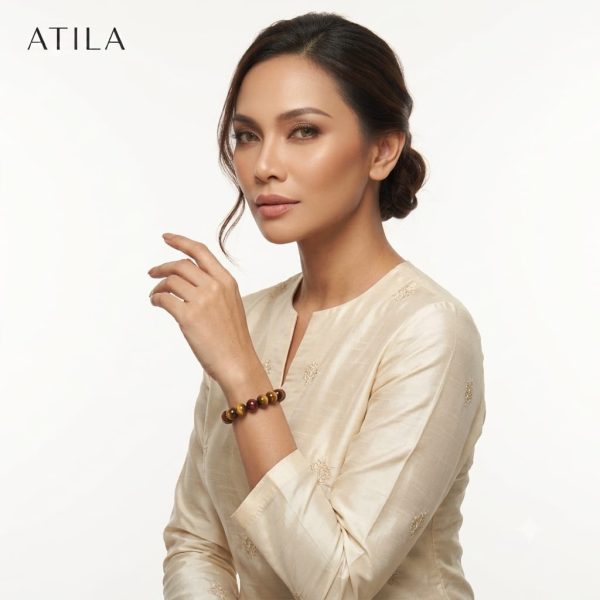GELANG TIGER EYE BATU ASLI - NATURAL TIGER EYE BRACELET