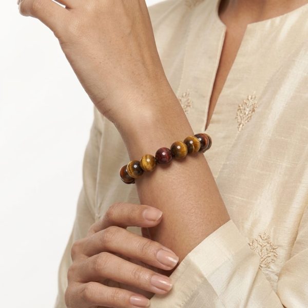 GELANG TIGER EYE BATU ASLI - NATURAL TIGER EYE BRACELET