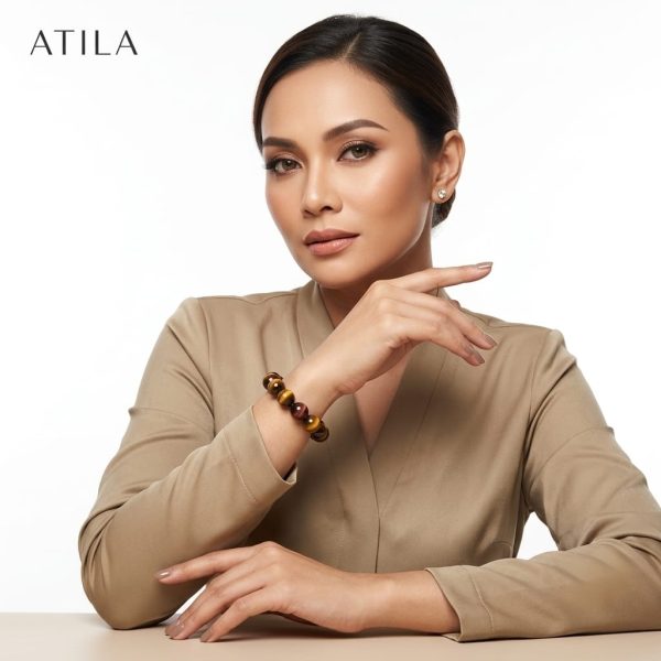 GELANG TIGER EYE BATU ASLI - NATURAL TIGER EYE BRACELET